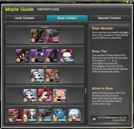 MapleStory Boss Guide .
